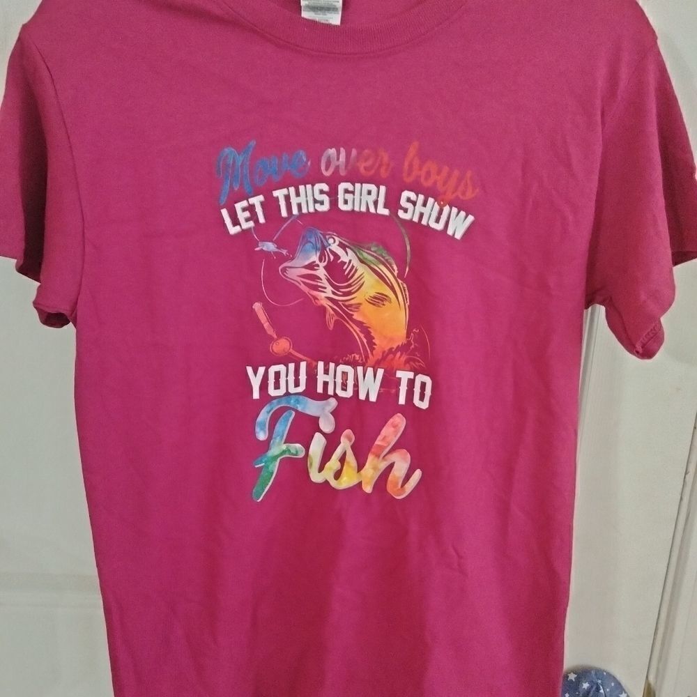 Move Over Boys Let This Girl Show You How To Fish T-Shirt